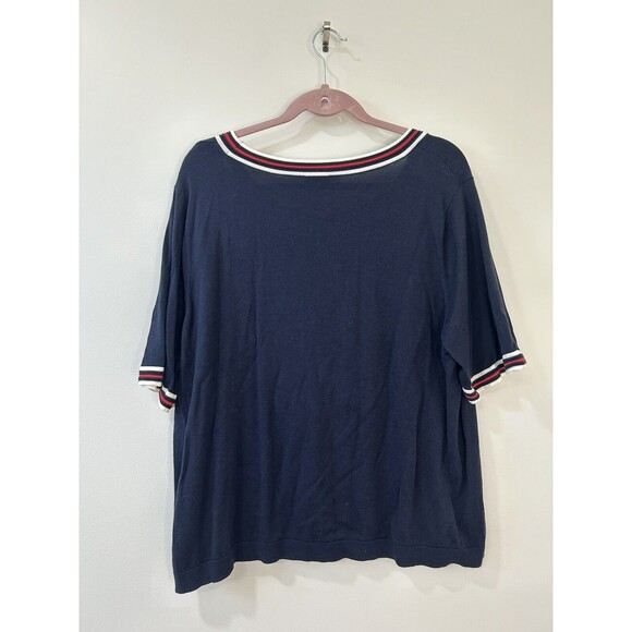 Talbots NWT Women’s 2X Petite Oprah Magazine Top, Sweater & Clutch Set Ladybug - Picture 12 of 16